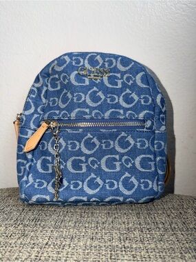 guess mini denim backpack Ladies Brand GUESS CB3068033 DB3068033-DEN Guess Denim Mini Backpack NEW